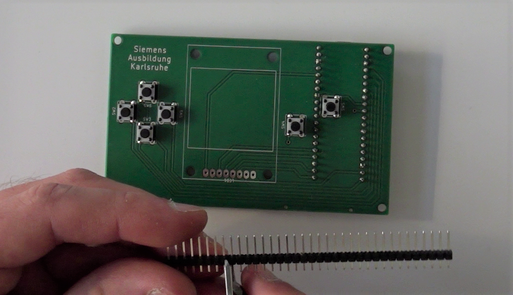 LCD-Stiftleisten kürzen