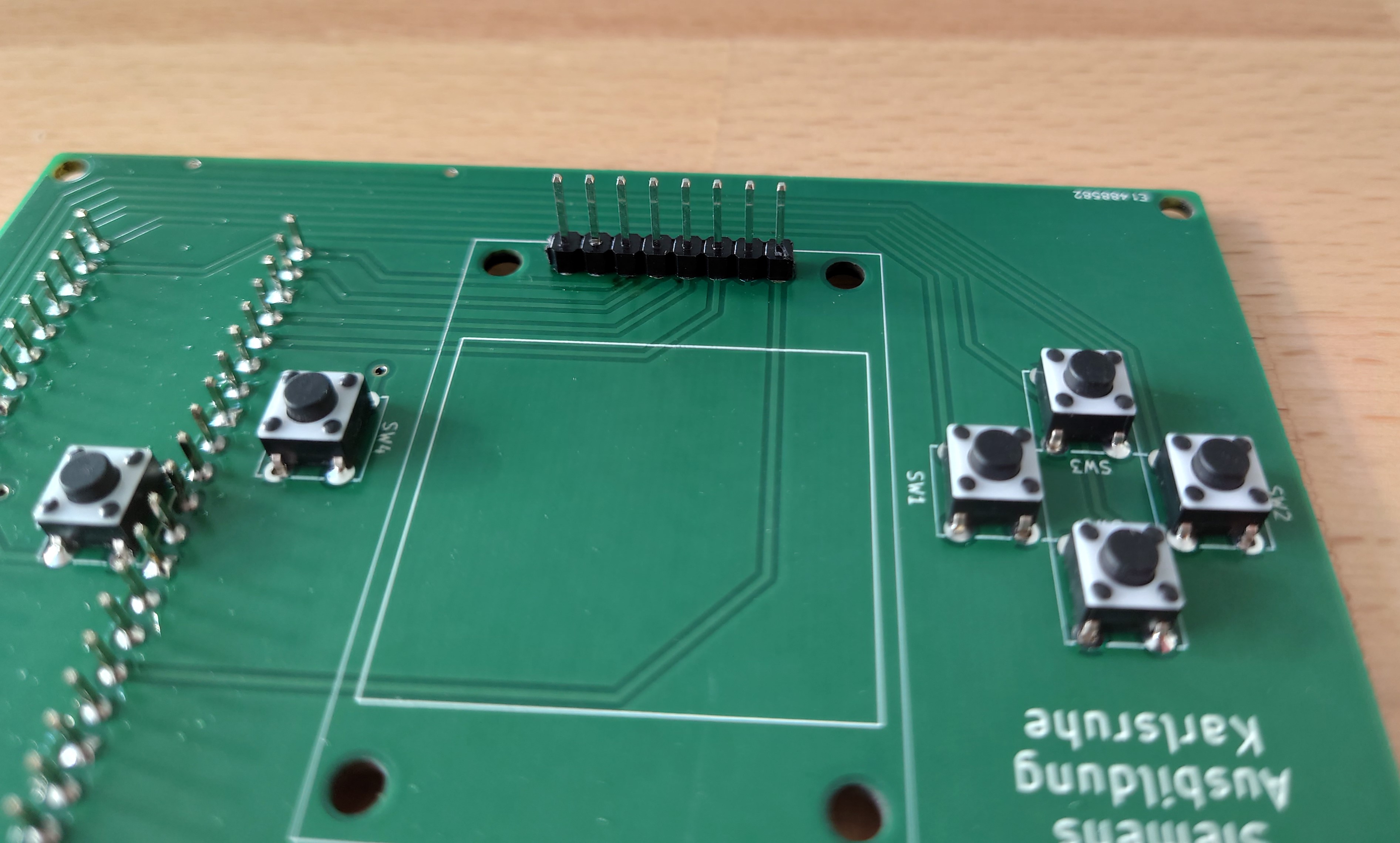 LCD-Stiftleisten verlöten