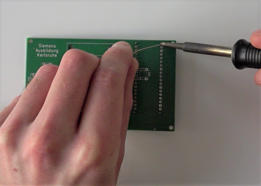 Stiftleisten verlöten