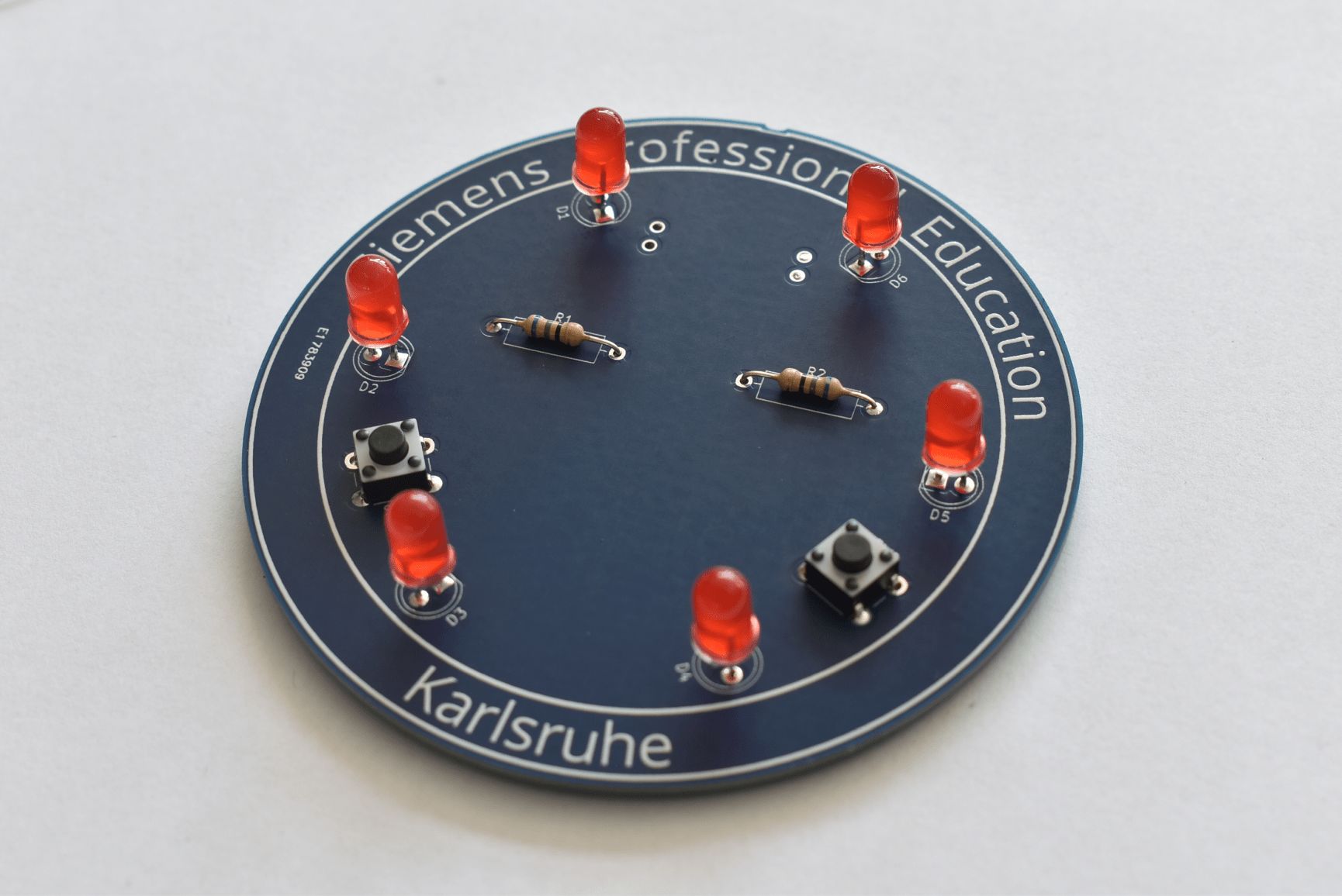 Rückansicht der fertigen Platine